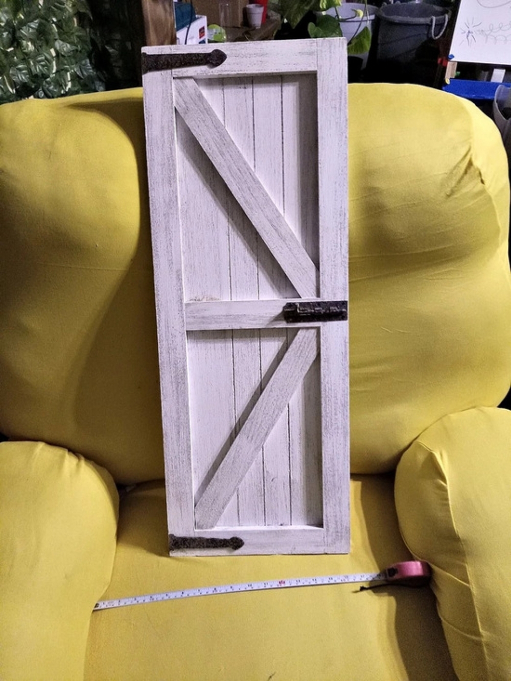 Distressed White Wood Decor